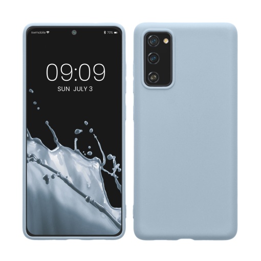Husa Kwmobile pentru Samsung Galaxy S20 FE, Albastru deschis, Silicon, KWM0000121L071C