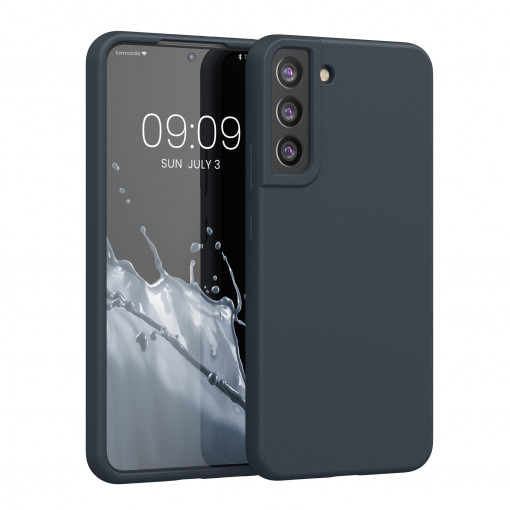 Husa Kwmobile pentru Samsung Galaxy S22 Plus, Silicon, Gri, 56761.186