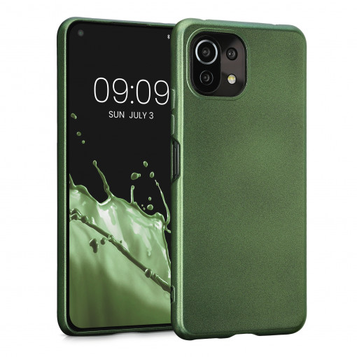 Husa Kwmobile pentru Xiaomi Mi 11 Lite 5G/11 Lite 5G NE, Silicon, Verde, 57274.233