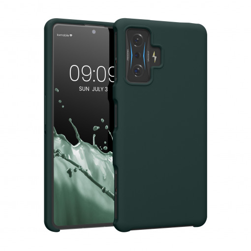 Husa Kwmobile pentru Xiaomi Poco F4 GT, Silicon, Verde, 58527.169