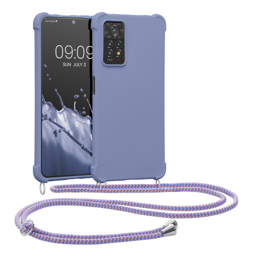 Husa Kwmobile pentru Xiaomi Redmi Note 11 Pro/Redmi Note 11 Pro 5G, Silicon, Albastru, 58086.108