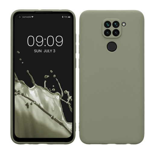 Husa Kwmobile pentru Xiaomi Redmi Note 9, Verde deschis, Silicon, KWM000011FI018C