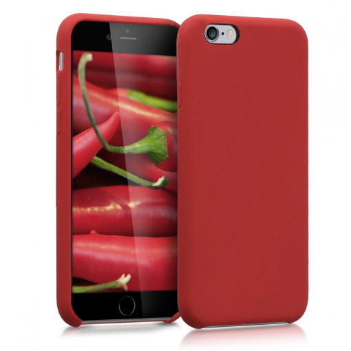 Husa pentru Apple iPhone 6 / iPhone 6s, Silicon, Rosu, 40223.20
