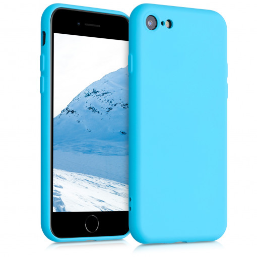 Husa pentru Apple iPhone 8 / iPhone 7 / iPhone SE 2, Fibre vegetale, Albastru, 49979.205
