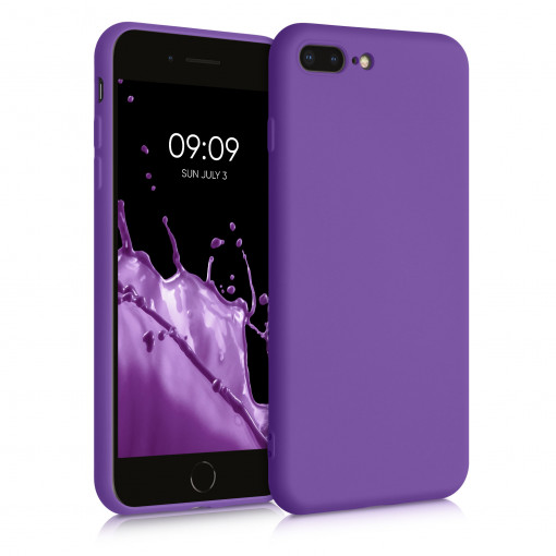 Husa pentru iPhone 8 Plus / iPhone 7 Plus, Silicon, Mov, 49981.221