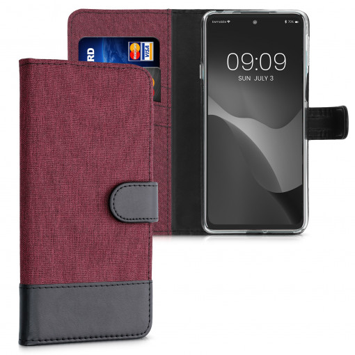 Husa pentru Motorola Edge 20, Textil, Rosu, 56054.20, kwmobile