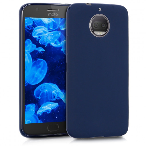 Husa pentru Motorola Moto G5S Plus, Silicon, Albastru, 42822.53