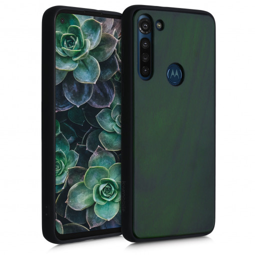 Husa pentru Motorola Moto G8 Power, Lemn, Verde, 51798.80