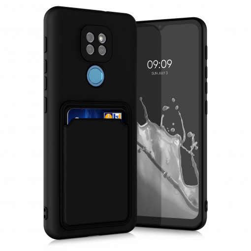 Husa pentru Motorola Moto G9 Play / Moto E7 Plus, Silicon, Negru, 55804.01