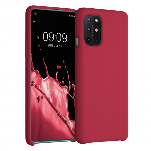 Husa pentru OnePlus 8T, Silicon, Rosu, 53683.229, kwmobile