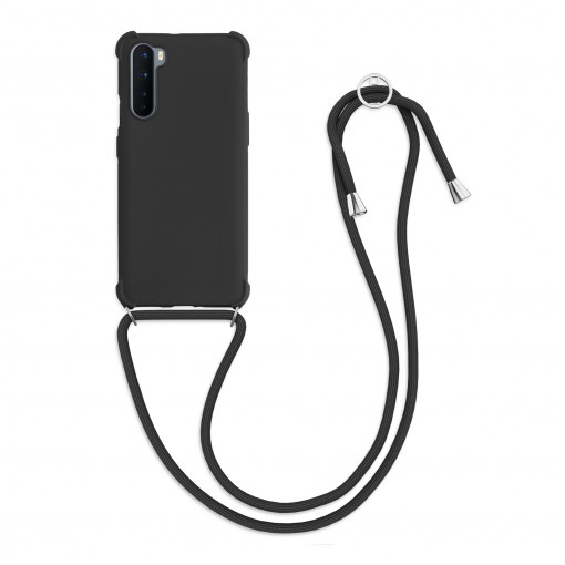 Husa pentru OnePlus Nord, Silicon, Negru, 55677.01