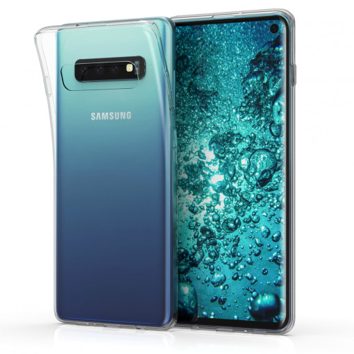 Husa pentru Samsung Galaxy S10, Silicon, Transparent, 47446.03