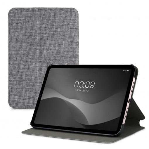 Husa pentru tableta Apple iPad Mini 6, Kwmobile, Gri, Textil, 56234.01