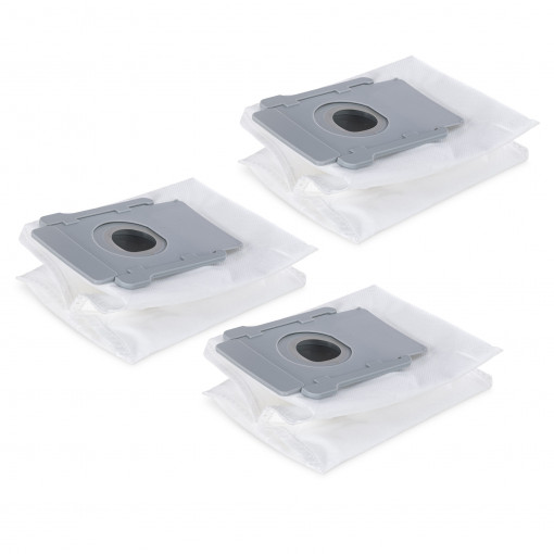 Set 3 Saci de schimb pentru aspirator iRobot Roomba S9/Roomba S9+, Kwmobile, Gri/Transparent, Plastic, 57675.01