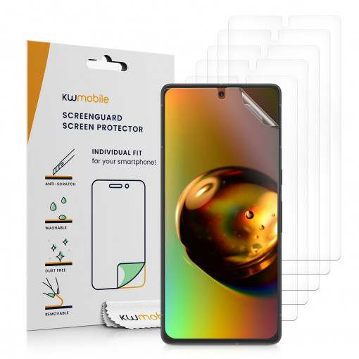 Set 6 folii de protectie Kwmobile pentru Google Pixel 7, Fata, Polimer, 59353.1
