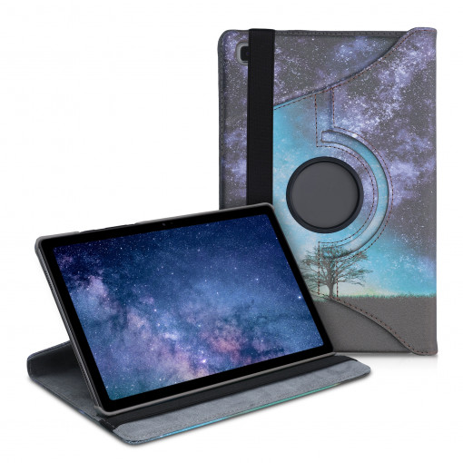 Husa 360° pentru tableta Samsung Galaxy Tab A7 10.4" (2020), Kwmobile, Multicolor, Piele ecologica, 53871.03