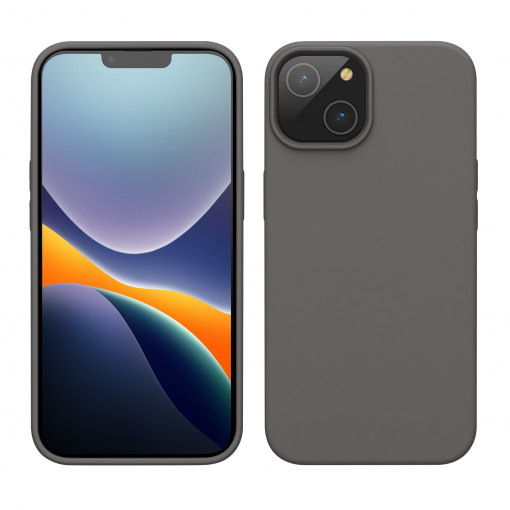 Husa Kwmobile pentru Apple iPhone 14, Silicon, Gri, 59071.155