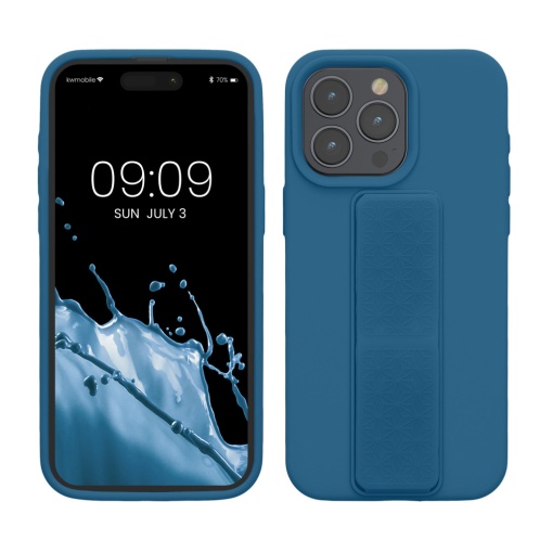Husa Kwmobile pentru Apple iPhone 15 Pro Max, Albastru, Silicon, KWM000020EL006C