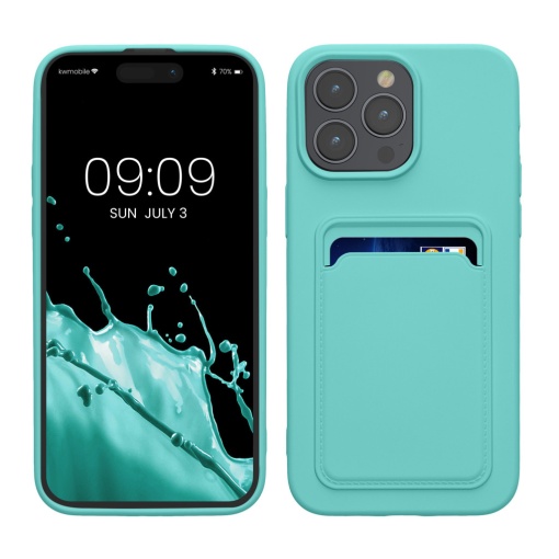 Husa Kwmobile pentru Apple iPhone 15 Pro Max, Verde deschis, Silicon, KWM000020EP009C