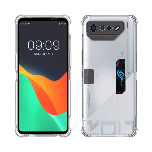 Husa Kwmobile pentru Asus ROG Phone 7 Ultimate, Transparent, Silicon, 61512.03