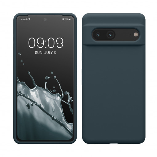 Husa kwmobile pentru Google Pixel 7, Silicon, Albastru, 59451.202 - Img 1