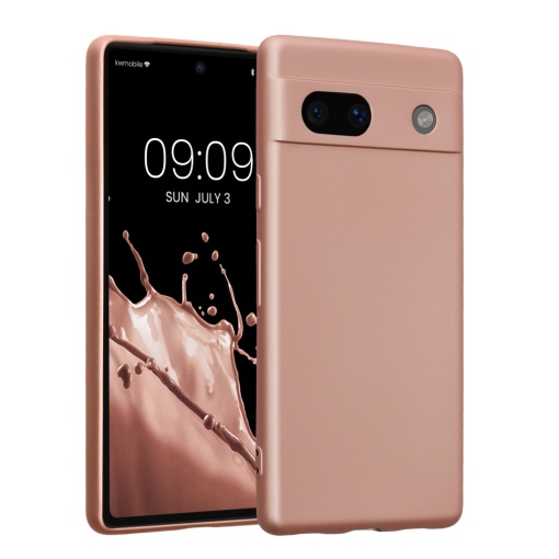 Husa Kwmobile pentru Google Pixel 7a, Roz, Silicon, 61599.31