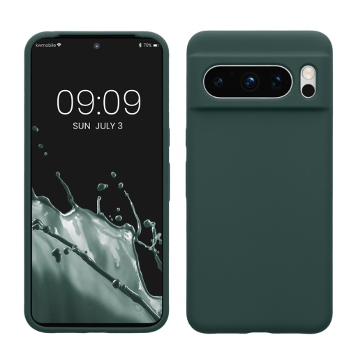 Husa Kwmobile pentru Google Pixel 8 Pro, Verde, Silicon, 61854.171
