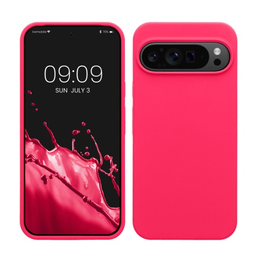 Husa Kwmobile pentru Google Pixel 9 Pro XL, Roz, Silicon, KWM000020PV005C