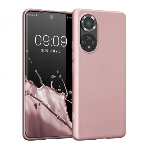 Husa Kwmobile pentru Honor 50, Silicon, Rose Gold, 57934.31