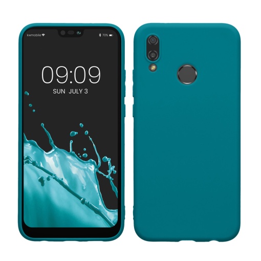 Husa Kwmobile pentru Huawei P20 Lite, Albastru, Silicon, KWM000008RT026C