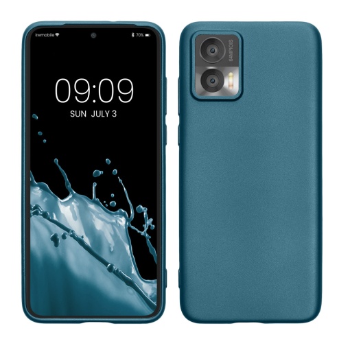 Husa Kwmobile pentru Motorola Edge 30 Neo, Albastru, Silicon, KWM0000201J009C
