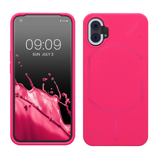 Husa kwmobile pentru Nothing Phone 1, Silicon, Roz, 59912.77