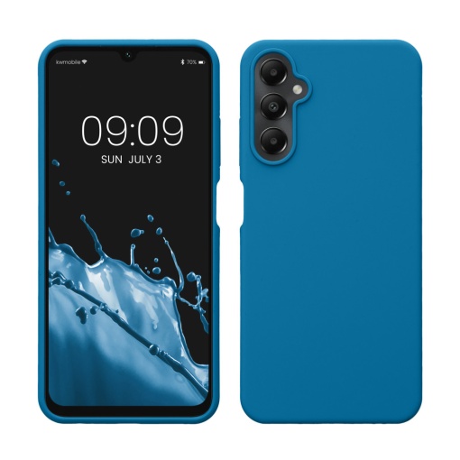 Husa Kwmobile pentru Samsung Galaxy A05s, Albastru, Silicon, KWM000021MW018C