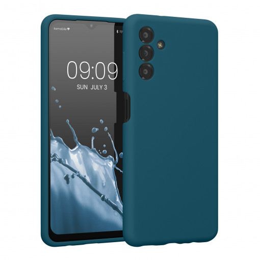 Husa Kwmobile pentru Samsung Galaxy A13 5G, Silicon, Verde, 59453.57