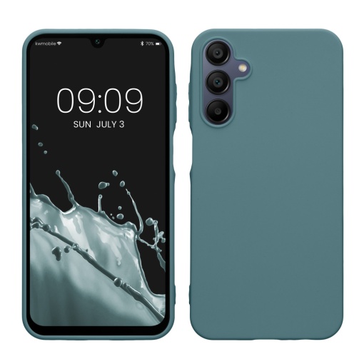 Husa Kwmobile pentru Samsung Galaxy A15 5G, Verde deschis, Silicon, KWM000021MH013C