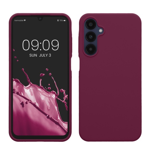 Husa Kwmobile pentru Samsung Galaxy A25, Violet, Silicon, KWM000021MV014C