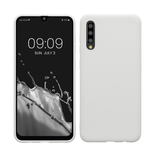 Husa Kwmobile pentru Samsung Galaxy A50, Alb, Silicon, KWM000009SZ022C