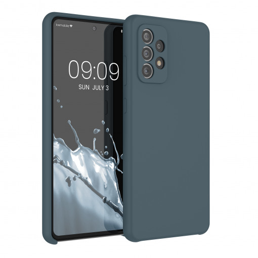 Husa Kwmobile pentru Samsung Galaxy A72, Silicon, Albastru, 54359.202