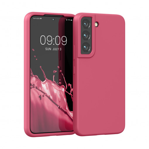 Husa Kwmobile pentru Samsung Galaxy S22, Silicon, Roz, 56756.238