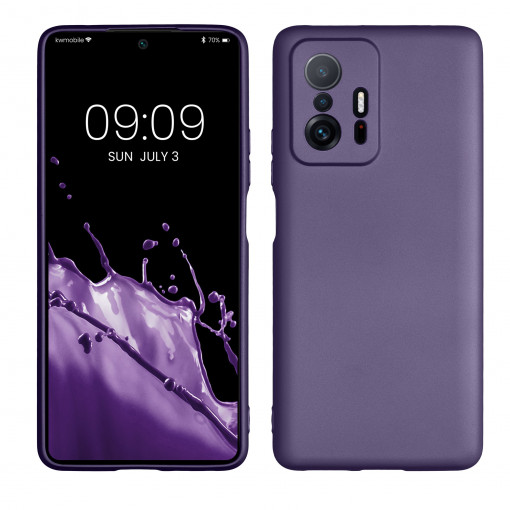 Husa kwmobile pentru Xiaomi 11/11T, Silicon, Violet, 56237.241