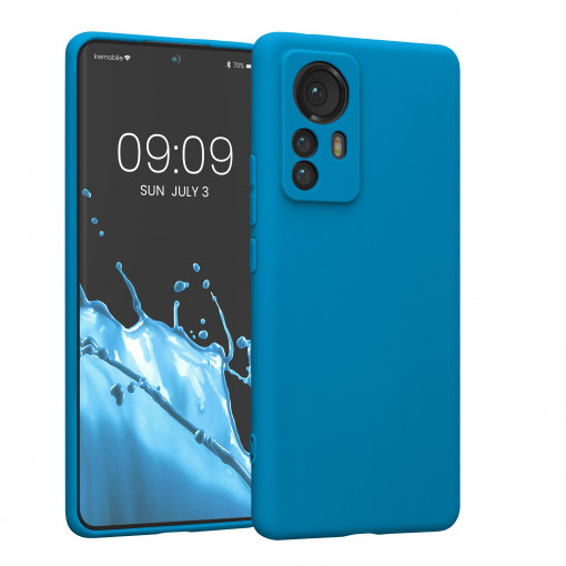 Husa Kwmobile pentru Xiaomi 12 Pro, Silicon, Albastru, 57936.224