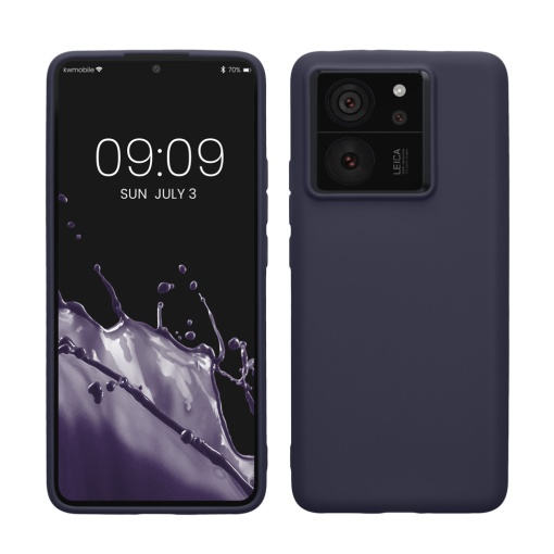 Husa Kwmobile pentru Xiaomi 13T/13T Pro, Albastru inchis, Silicon, KWM000020IV010C