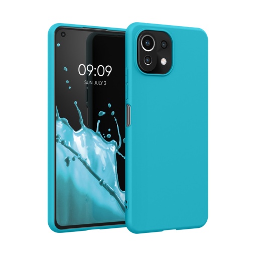 Husa Kwmobile pentru Xiaomi Mi 11 Lite 5G/11 Lite 5G NE, Albastru deschis, Silicon, KWM000012TH032C