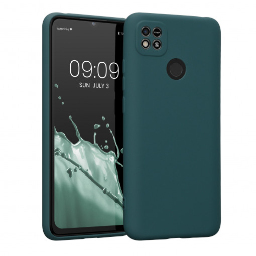 Husa kwmobile pentru Xiaomi Redmi 10A, Silicon, Albastru, 59722.57