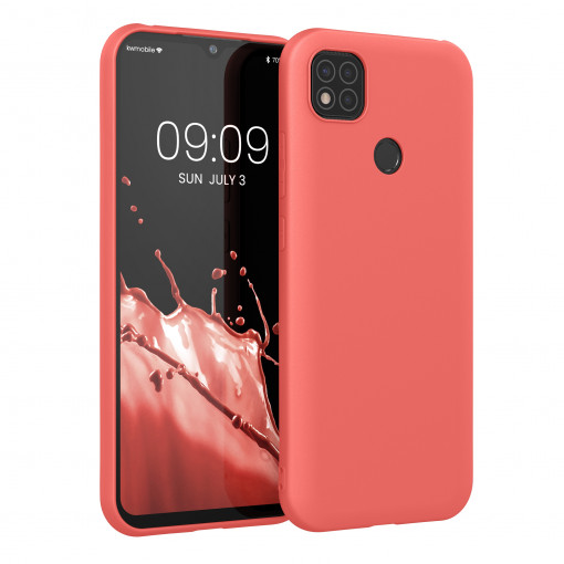 Husa Kwmobile pentru Xiaomi Redmi 9C, Silicon, Coral, 52850.141