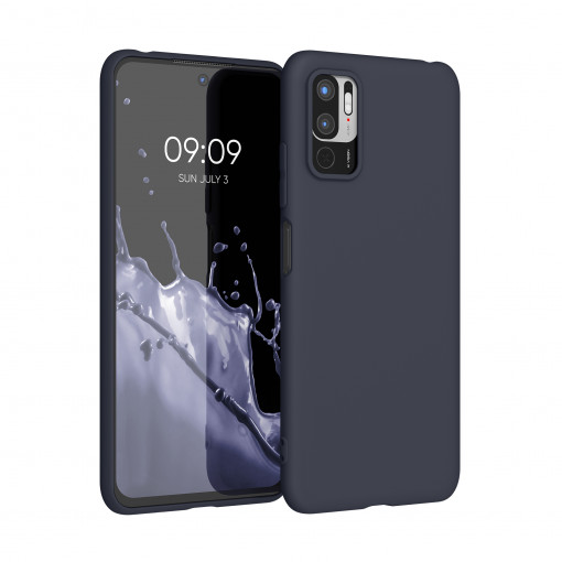 Husa Kwmobile pentru Xiaomi Redmi Note 10 5G, Silicon, Albastru, 54947.186