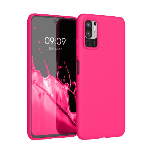 Husa Kwmobile pentru Xiaomi Redmi Note 10 5G, Silicon, Roz, 54947.77