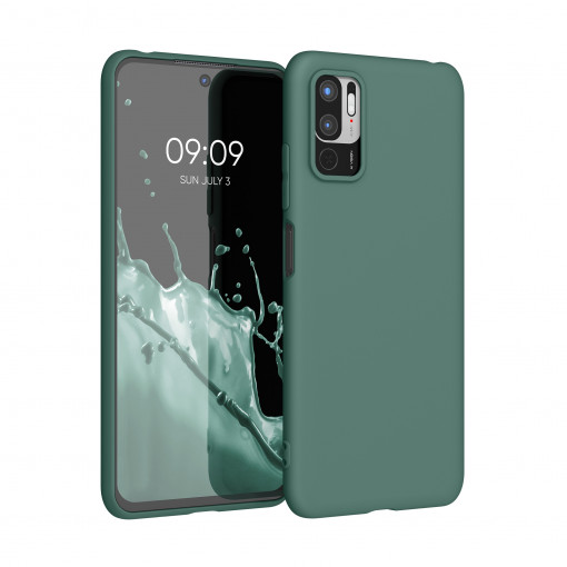 Husa Kwmobile pentru Xiaomi Redmi Note 10 5G, Silicon, Verde, 54947.166
