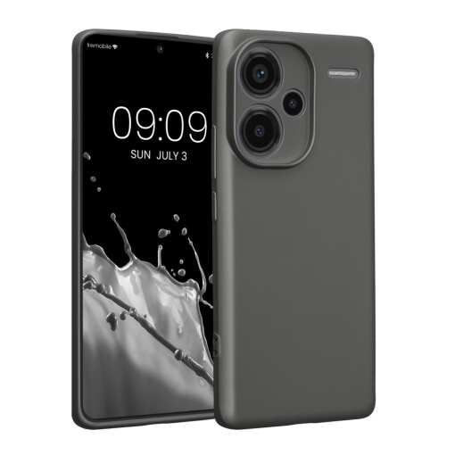 Husa Kwmobile pentru Xiaomi Redmi Note 13 Pro Plus 5G, Gri, Silicon, KWM000020OL001C