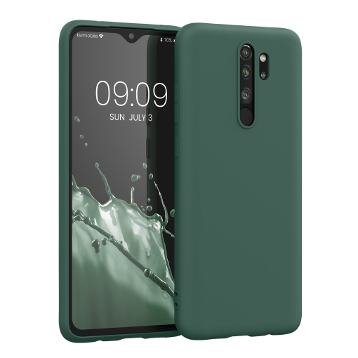 Husa Kwmobile pentru Xiaomi Redmi Note 8 Pro, Verde, Silicon, KWM000010MT041C - Img 1